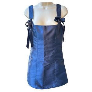 Doll kill Current Mood Satin Dress with Bow Straps Large